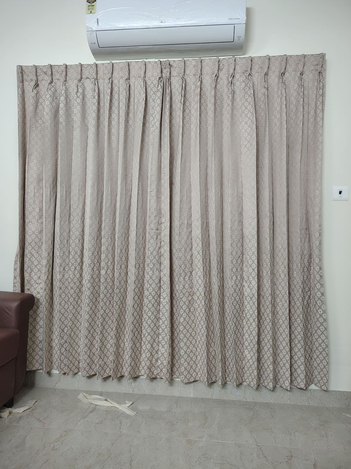 Warm Ivory Linen Drapes