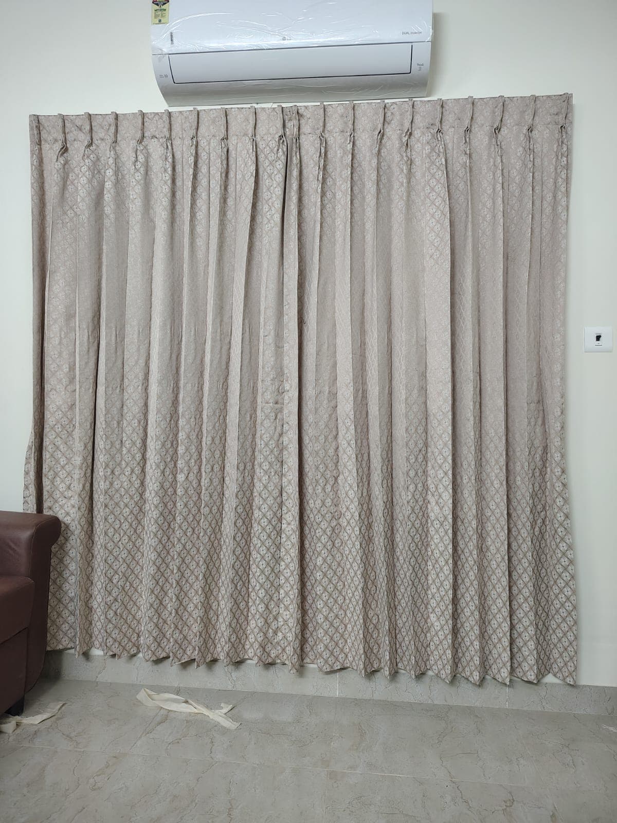Luxury pleated curtains in Chennai