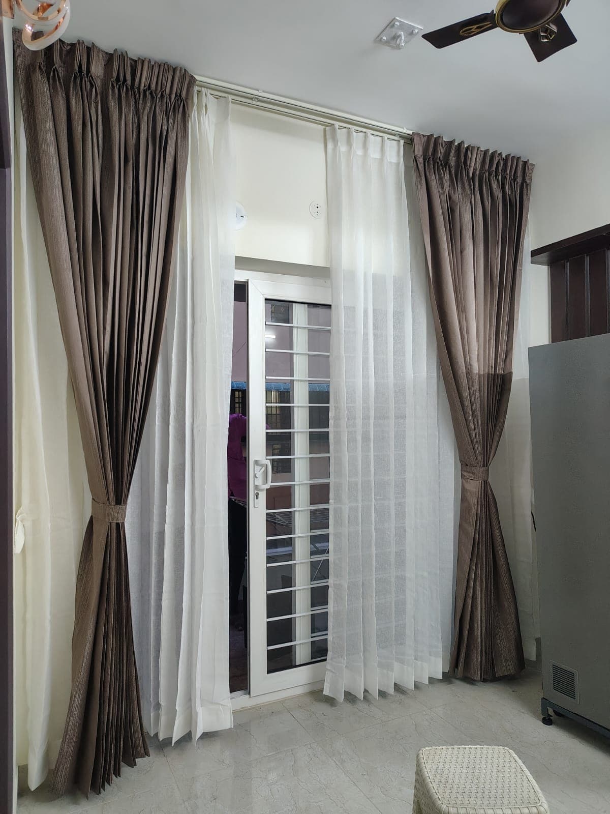Luxury pleated curtains in Chennai
