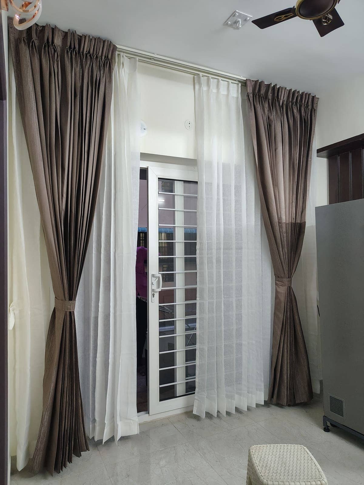 Soft white sheer curtains for bright modern home interiors
