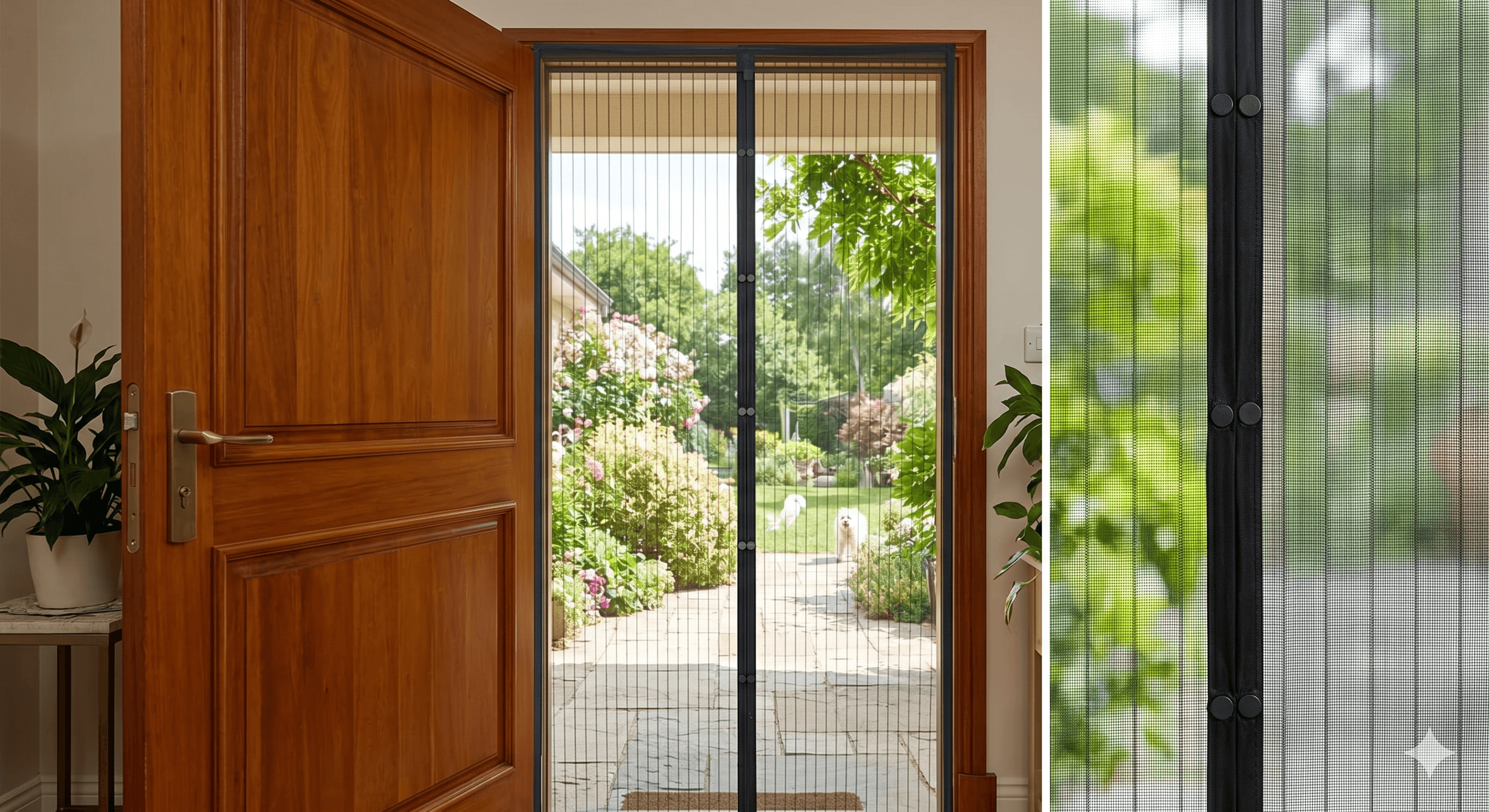 Pleated Door Nets